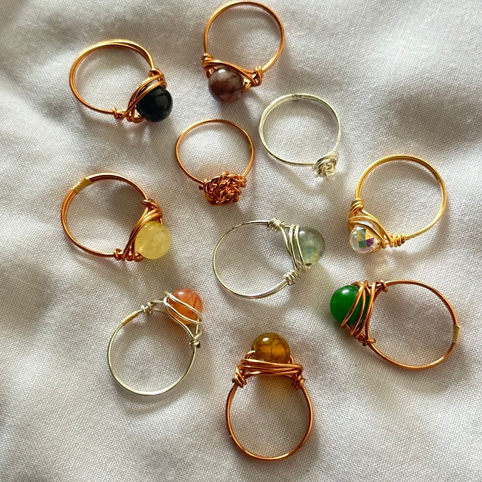 Cincin Tembaga Batu Kaca