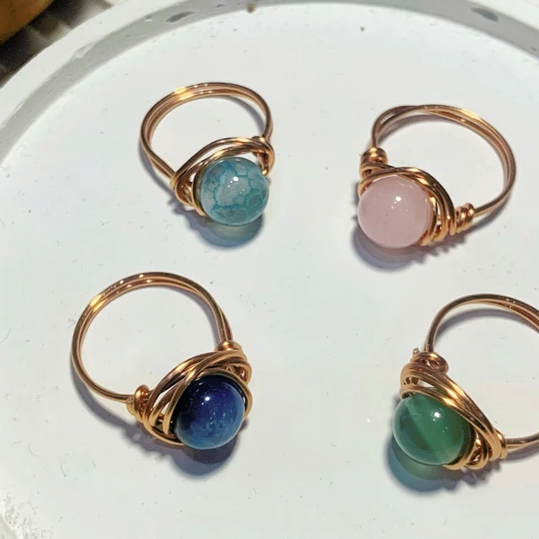 Cincin Tembaga Batu Kaca