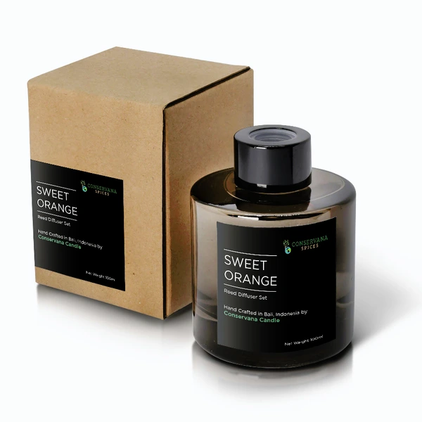 Natural Reed Diffuser Sweet Orange 100ml / Pengharum Ruangan