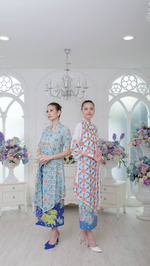 Kebaya Encim Panjang Porcelain Kamboja