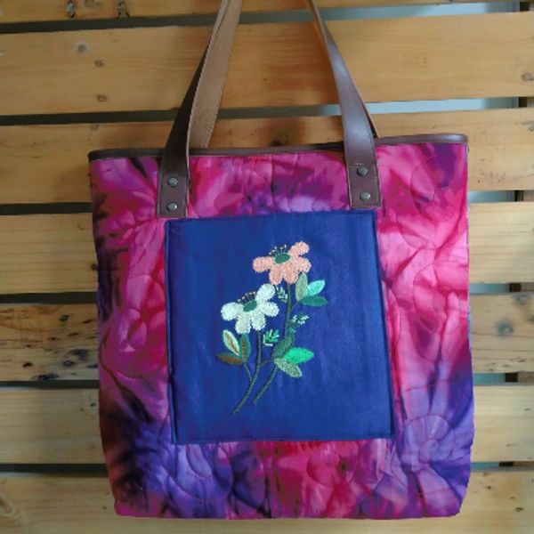 Totebag Hand Bag Tas Sulam Kombinasi Patchwork A