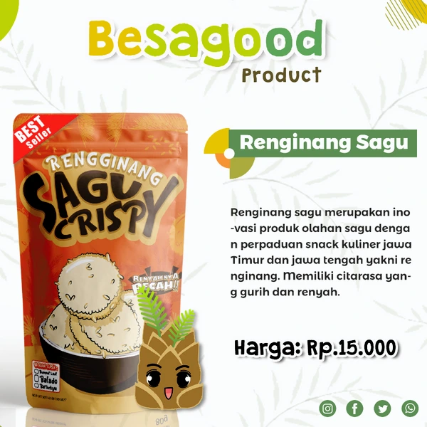 Besagood Rengginang Sagu Crispy 80 Gram