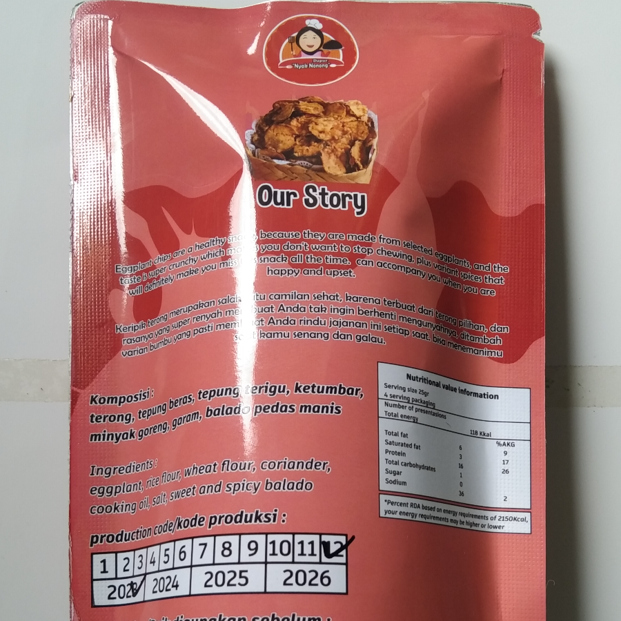 Kripik Terong Balado