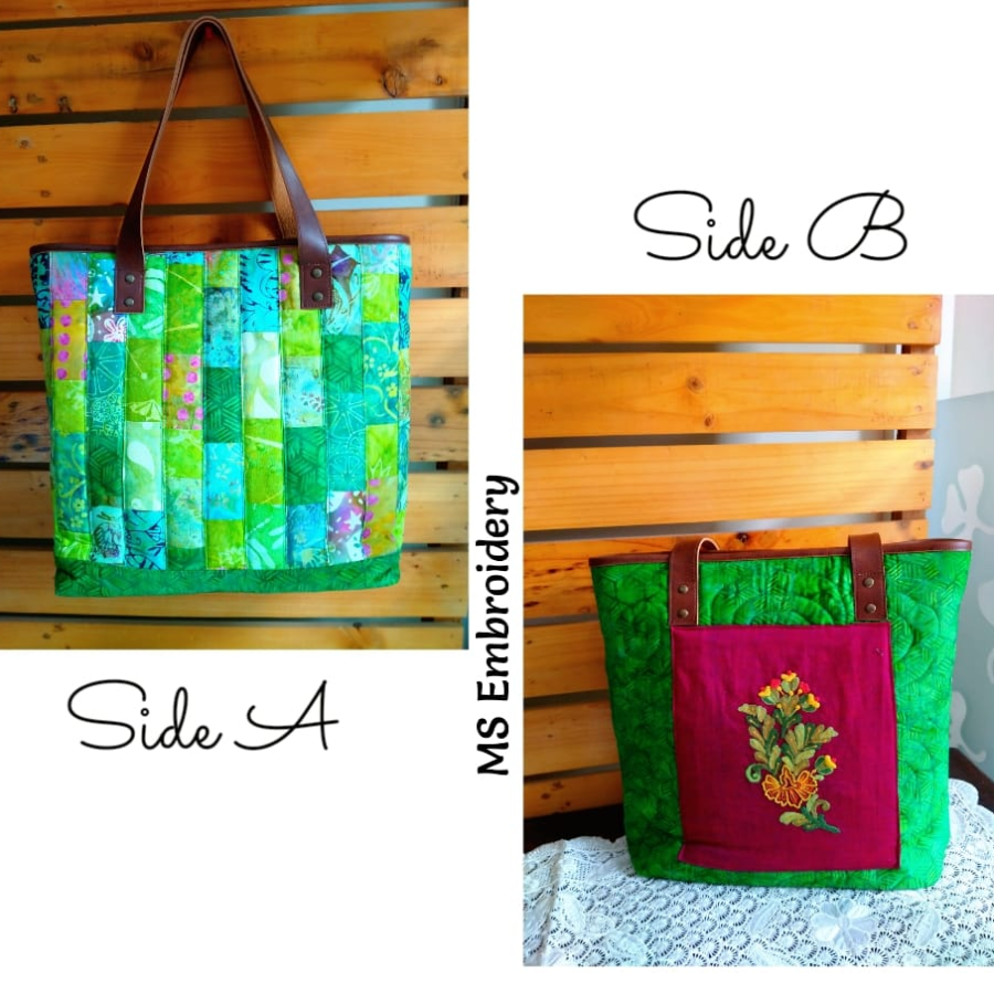 Totebag Hand Bag Tas Sulam Kombinasi Patchwork B