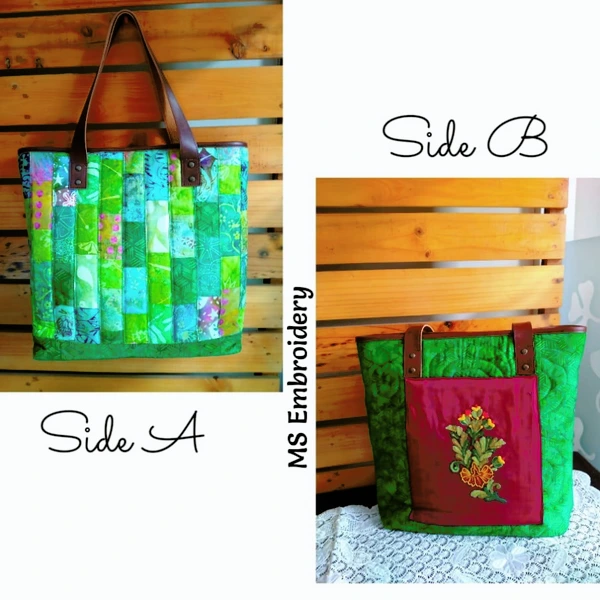 Totebag Hand Bag Tas Sulam Kombinasi Patchwork B