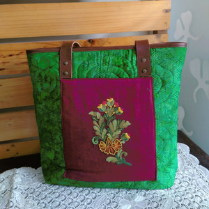 Totebag Hand Bag Tas Sulam Kombinasi Patchwork B