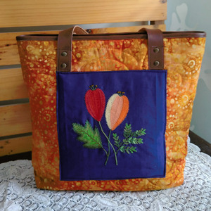 Totebag Hand Bag Tas Sulam Kombinasi Patchwork D