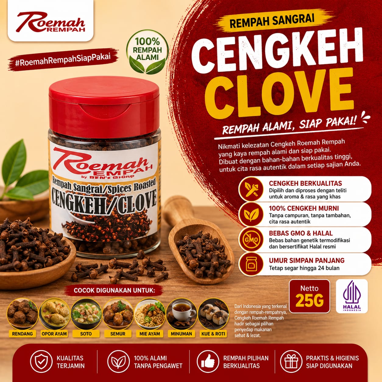 Roemah Rempah Cengkeh/Clove 25g
