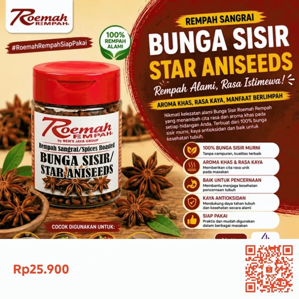 Roemah Rempah Bunga Sisir/Star Aniseeds 35g