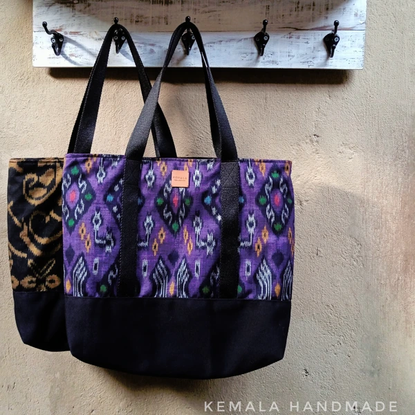 Sunflower bag / Tenun Big Tote Bag Kemala Handmade