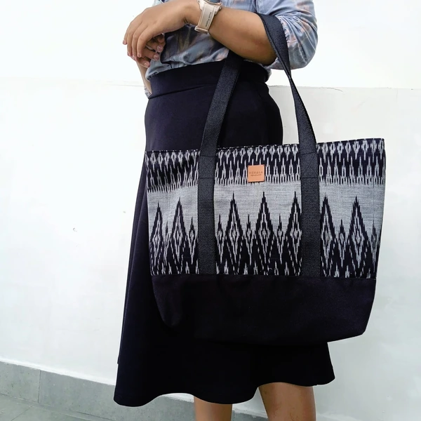 Sunflower bag / Tenun Big Tote Bag Kemala Handmade