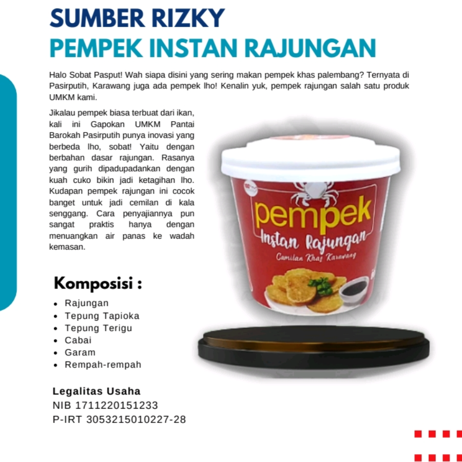 pempek instan rajungan