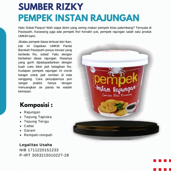 pempek instan rajungan
