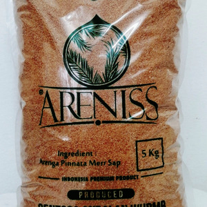 Gula Aren Kawung Semut / Serbuk Organik Asli ARENISS (Kemasan 5 Kg) Curah Industri Sehat Alami Wangi