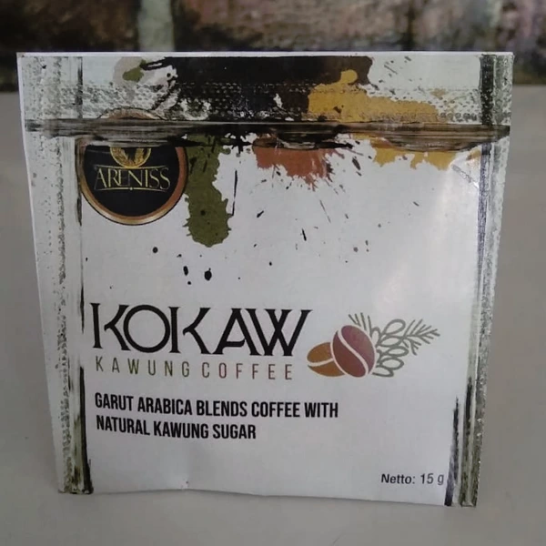 Kopi Kawung KOKAW SACHET Kopi Blend Arabica Robusta dengan Gula Kawung Asli 15gr siap seduh