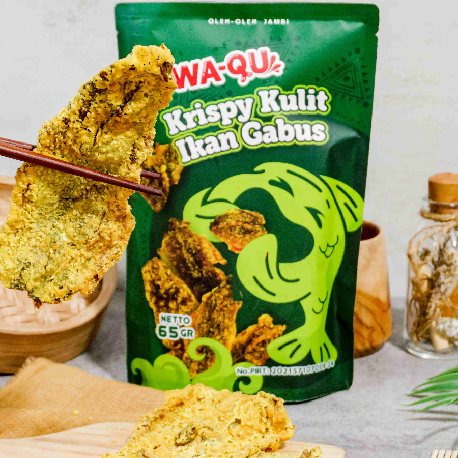 Crispy kulit ikan gabus