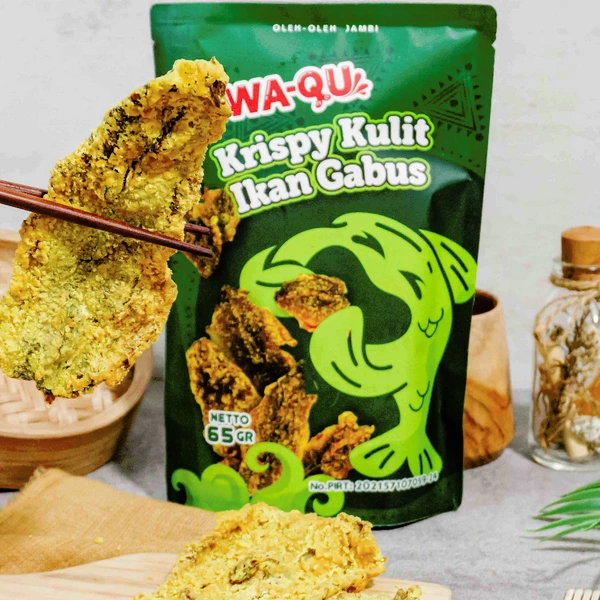 Crispy kulit ikan gabus