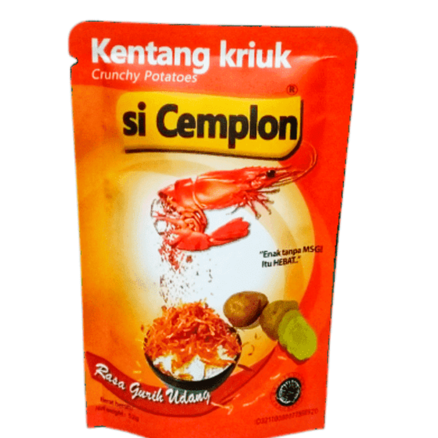 si Cemplon Kentang Gurih Udang Non MSG 52g