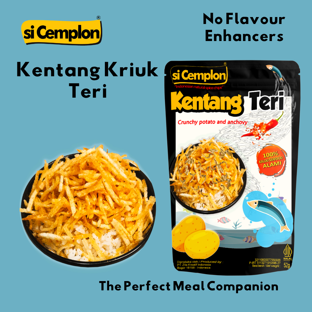 si Cemplon Kentang Kriuk Teri No MSG 52g