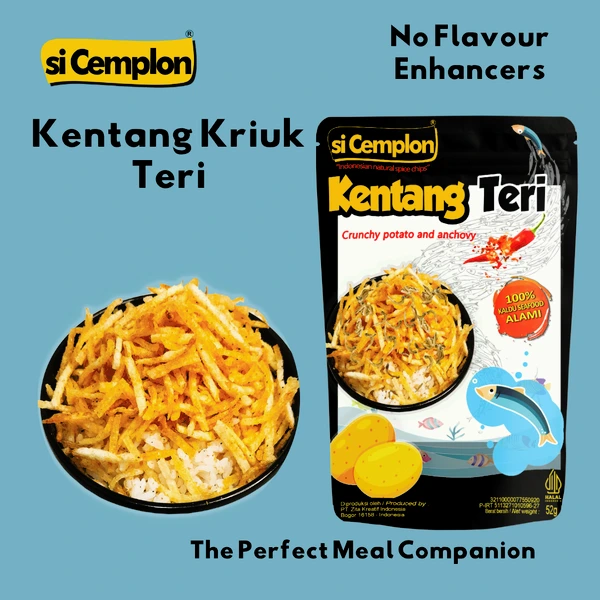 si Cemplon Kentang Kriuk Teri No MSG 52g