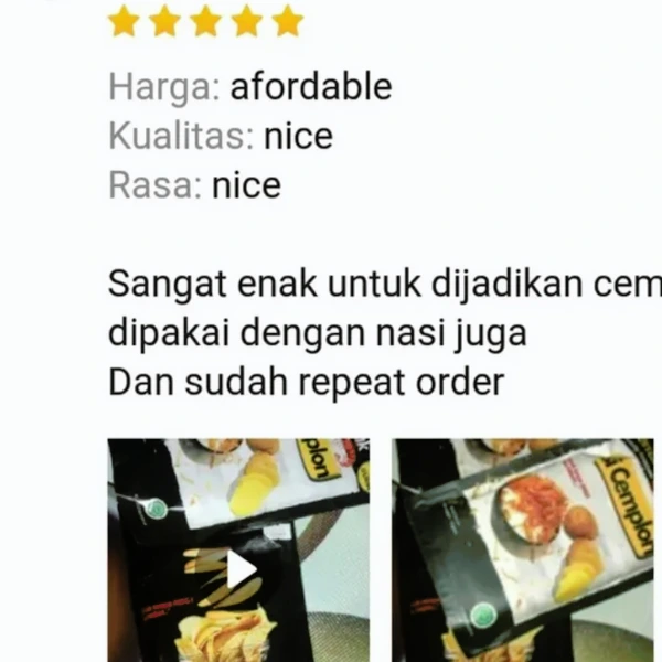 si Cemplon Keripik Kulit Kentang No MSG 62g