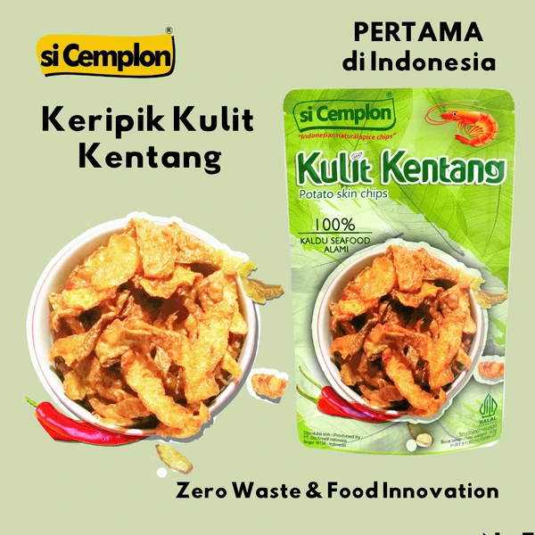 si Cemplon Keripik Kulit Kentang No MSG 62g