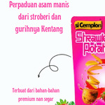 si Cemplon Strawberry Potato Chips No MSG 62g | Keripik Kentang Strawberry