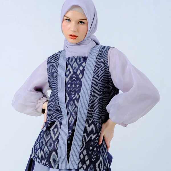 Sleeveless Denim Blouse