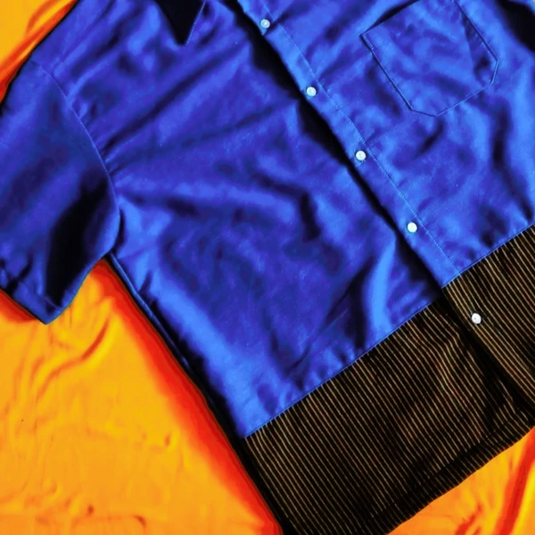 Kemeja Soft Jeans Kombinasi (04)