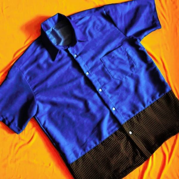 Kemeja Soft Jeans Kombinasi (04)