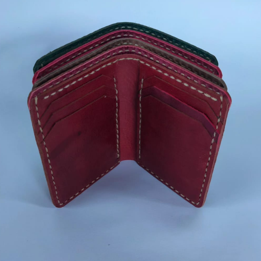 Dompet kotak jahit tangan