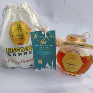 Hampers Madu Asli Hutan Kalimantan yellow honey King Madu Borneo Uk. 200g