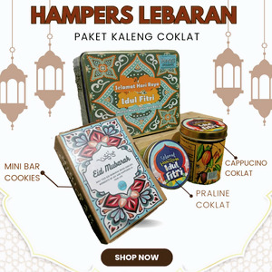 Hampers Chocolate Lebaran - Paket Kaleng Mones