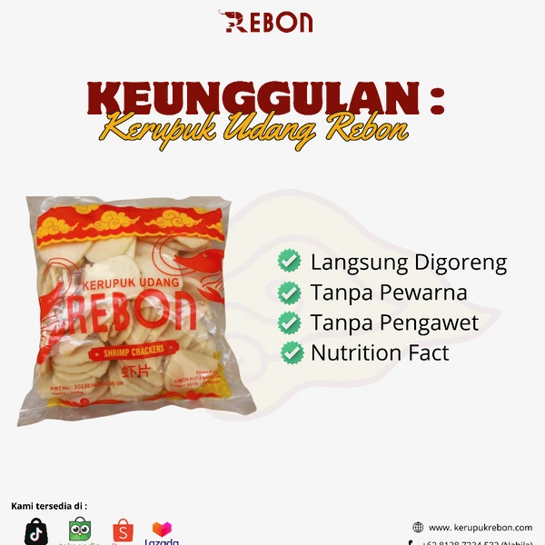 Kerupuk Udang Mentah Ukuran Kancing 250gr