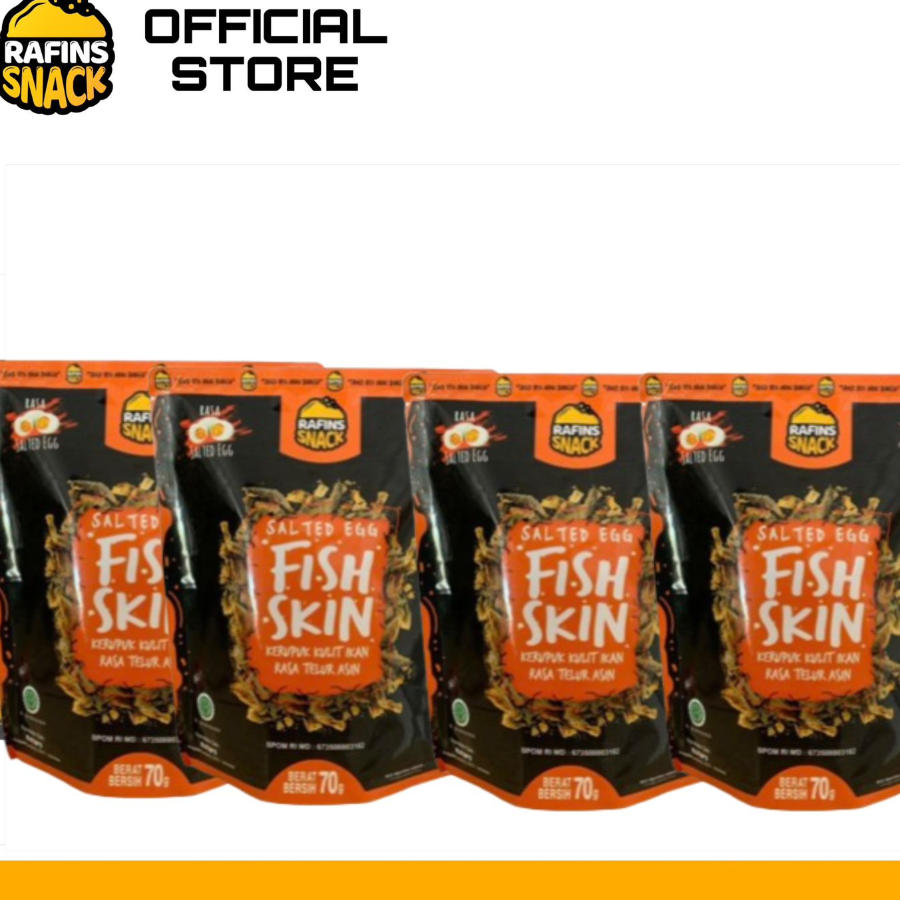 Rafins Fishskin Bundle isi 4 (Salted egg)