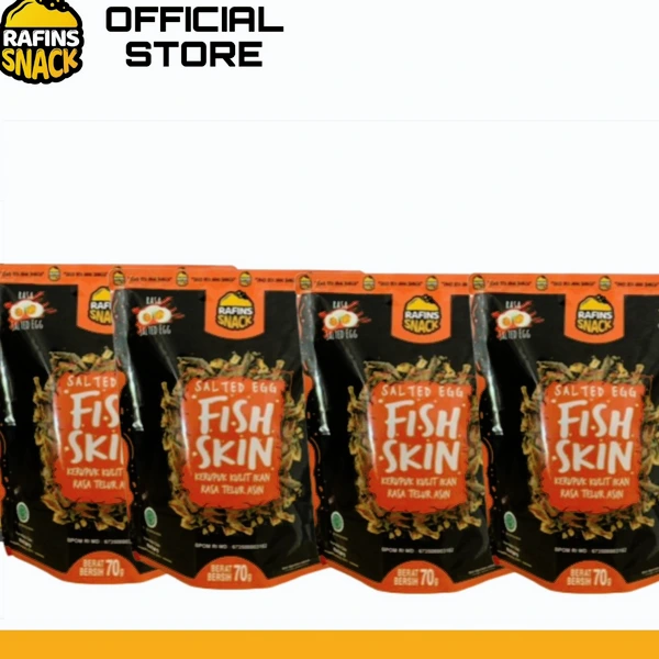 Rafins Fishskin Bundle isi 4 (Salted egg)
