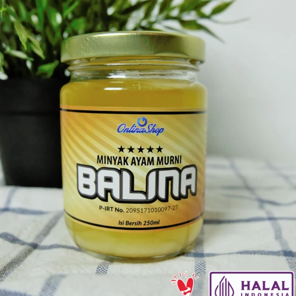BALINA Minyak Ayam Murni 250ml Halal Kemasan Stoples Kaca