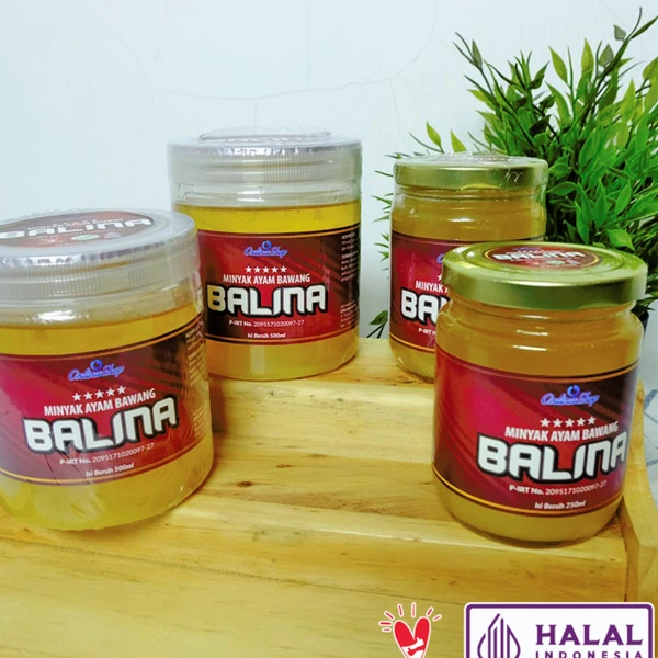 BALINA Minyak Ayam Bawang 250ml Halal Kemasan Stoples Kaca