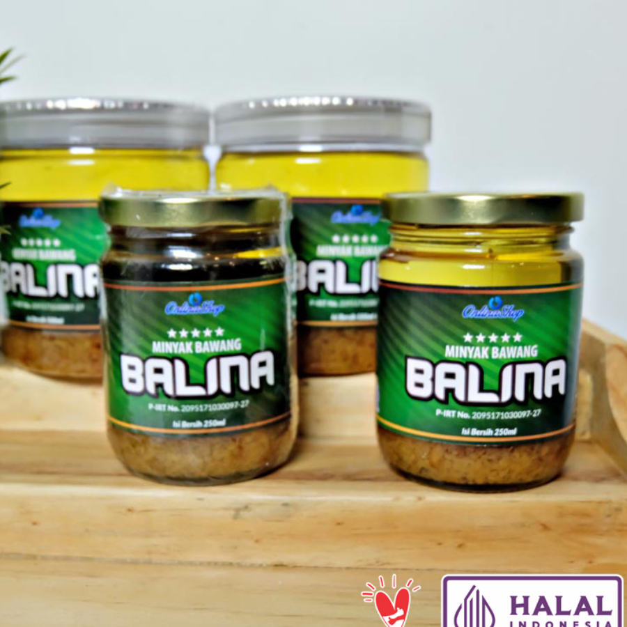 BALINA Minyak Bawang 250ml Halal Kemasan Stoples Kaca