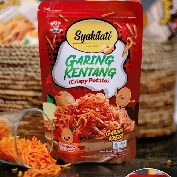 Syakilati garing kentang pedas balado