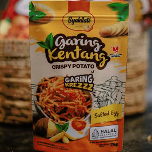 Syakilati garing kentang Salted Egg