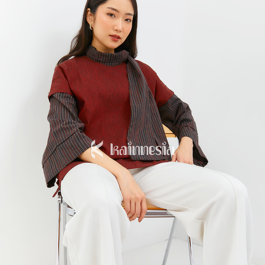 KAINNESIA Blouse Tenun Wanita Svara Series