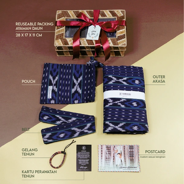 KAINNESIA Merapi-Souvenir Hampers Pernikahan Birthday Gift Graduation Gift Birthday Hampers  Custom