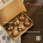 Gluten-Free Carrot Muffin Awicarita - kemasan boks isi 1/2 lusin