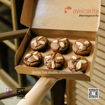 Gluten-Free Double Chocolate Muffin Awicarita - kemasan boks isi 1/2 lusin