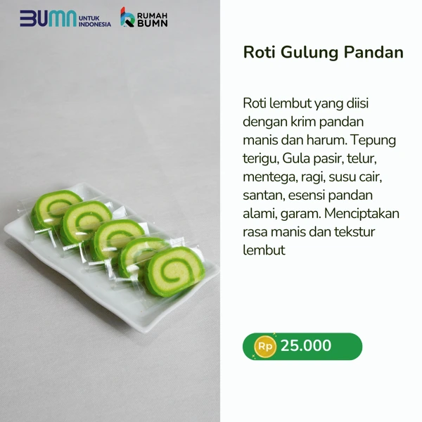 Roti Gulung Pandan