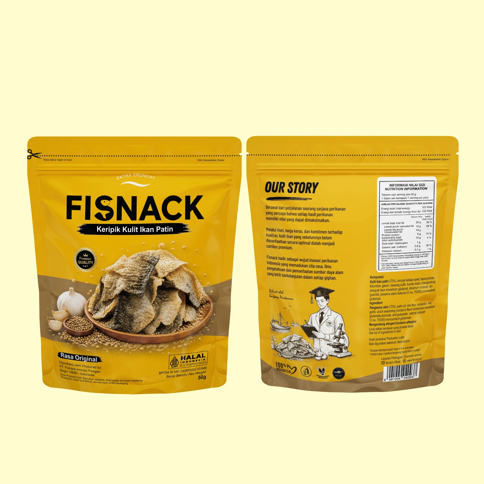FISH SKIN SALTED EGG 50 g