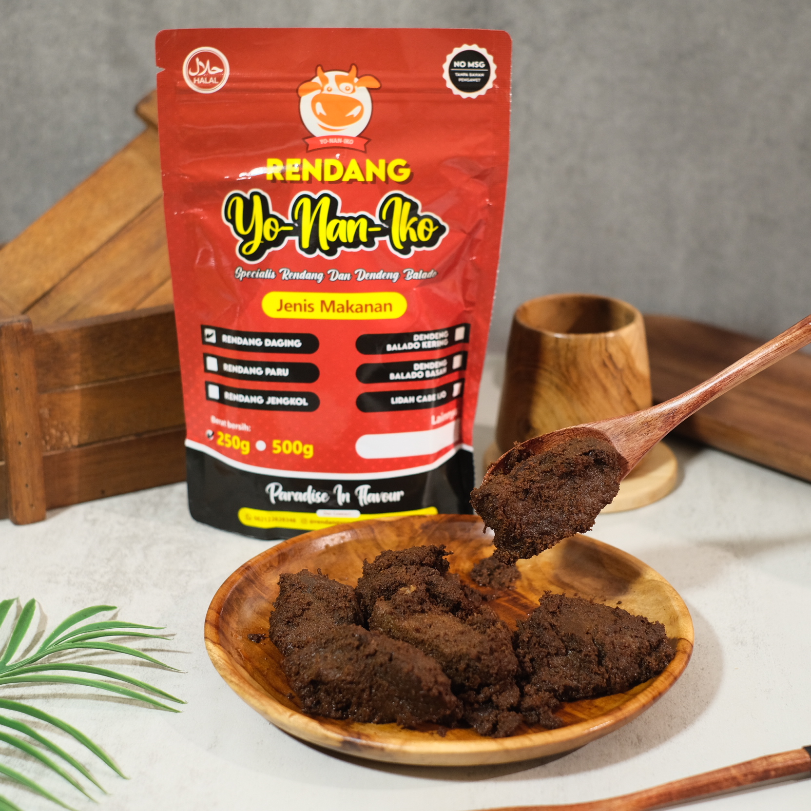 Rendang Daging Sapi Premium II Rendang Yonaniko