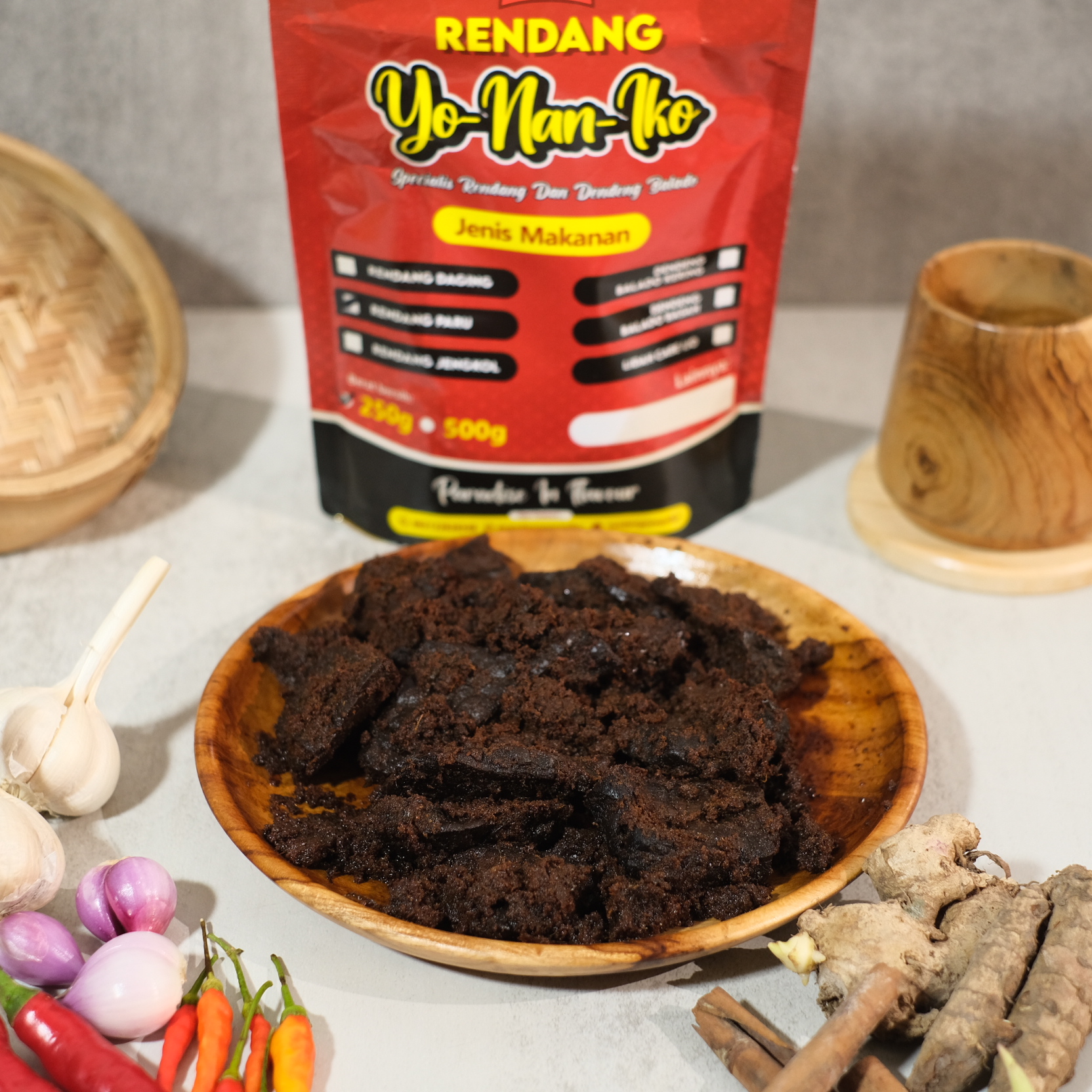 Rendang Paru Sapi Premium II Rendang Yonaniko