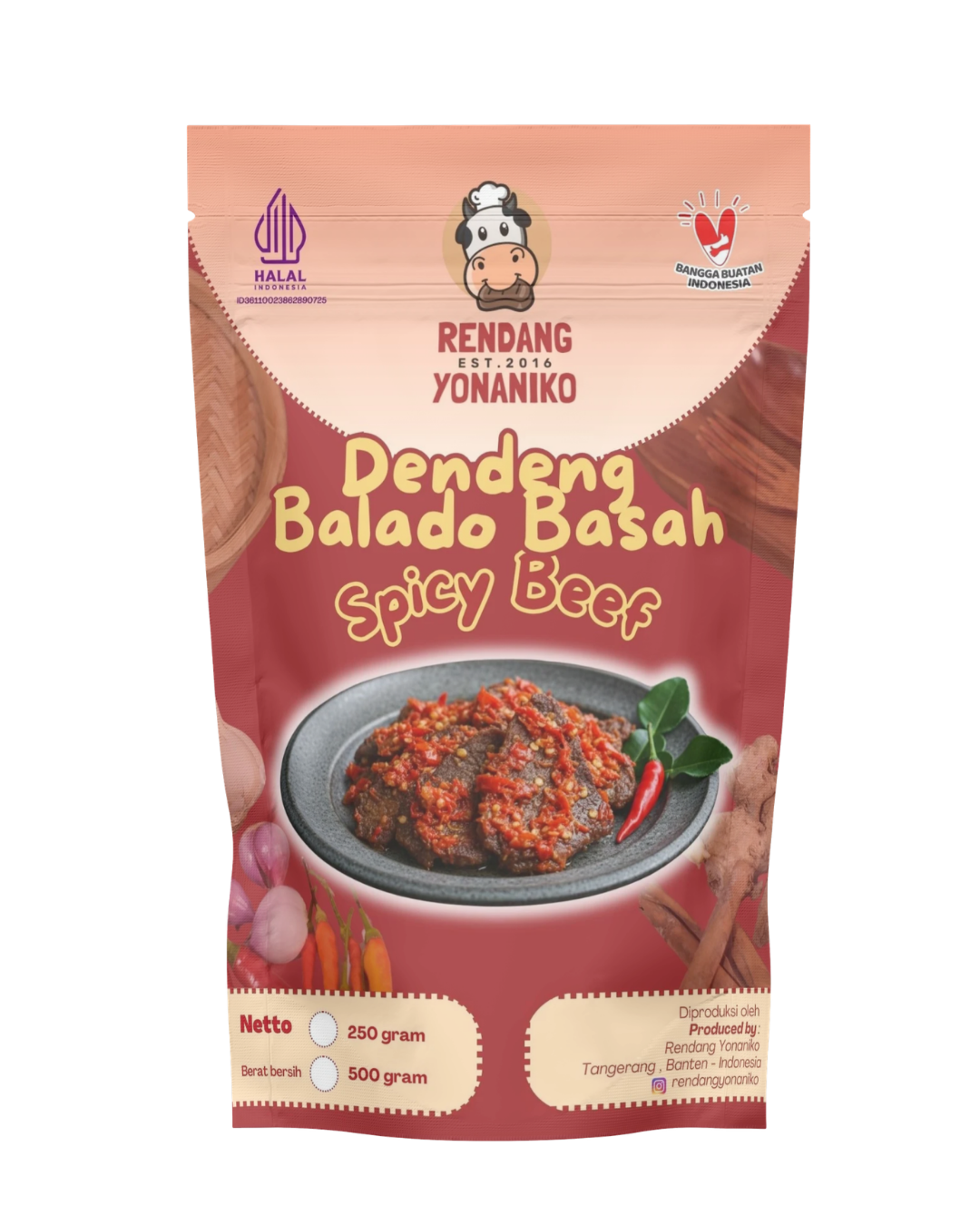 Dendeng Balado Basah II Rendang Yonaniko